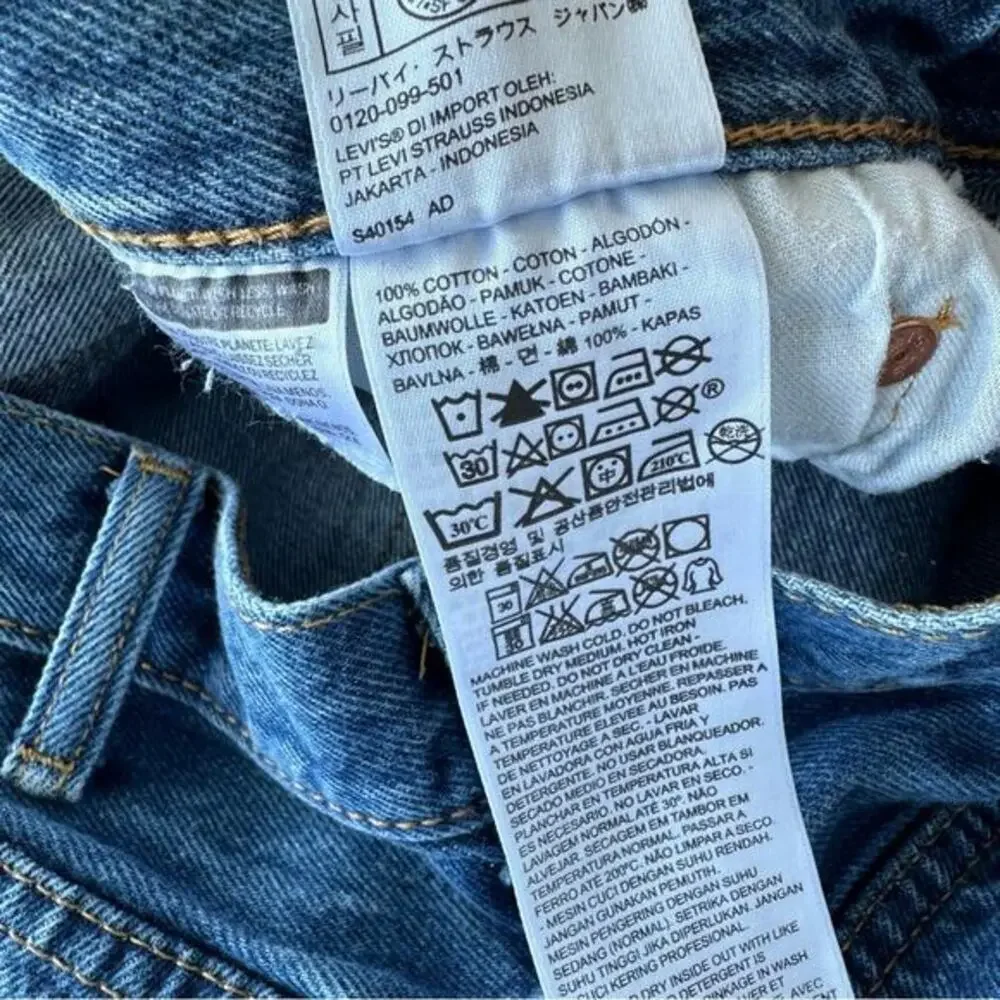 Levi’s 501 Button Fly Jeans 38 X‎ 30